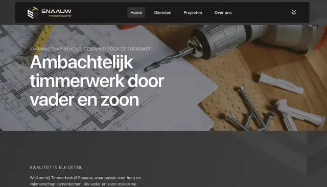 Web development project preview